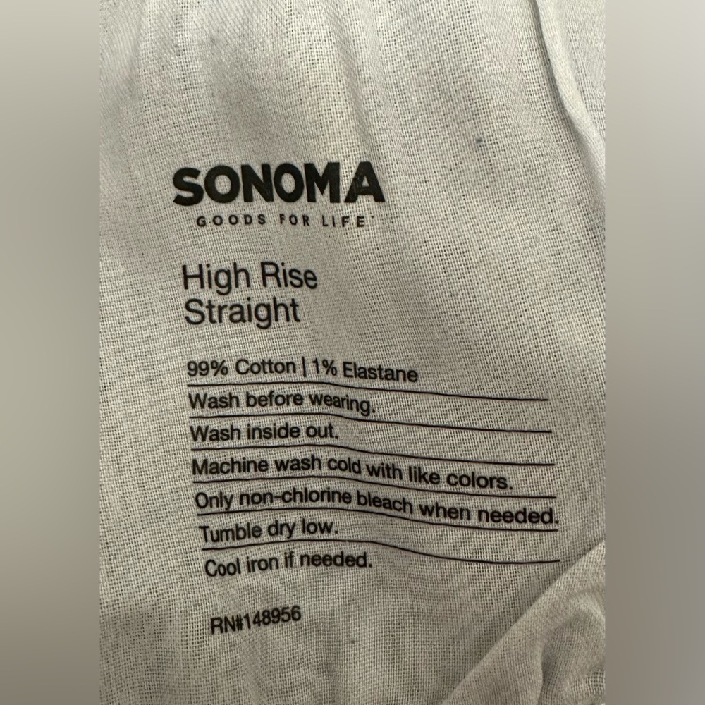 NWT Sonoma Women’s High Rise Straight Dark Blue Jeans Size 16W - Picture 4 of 6